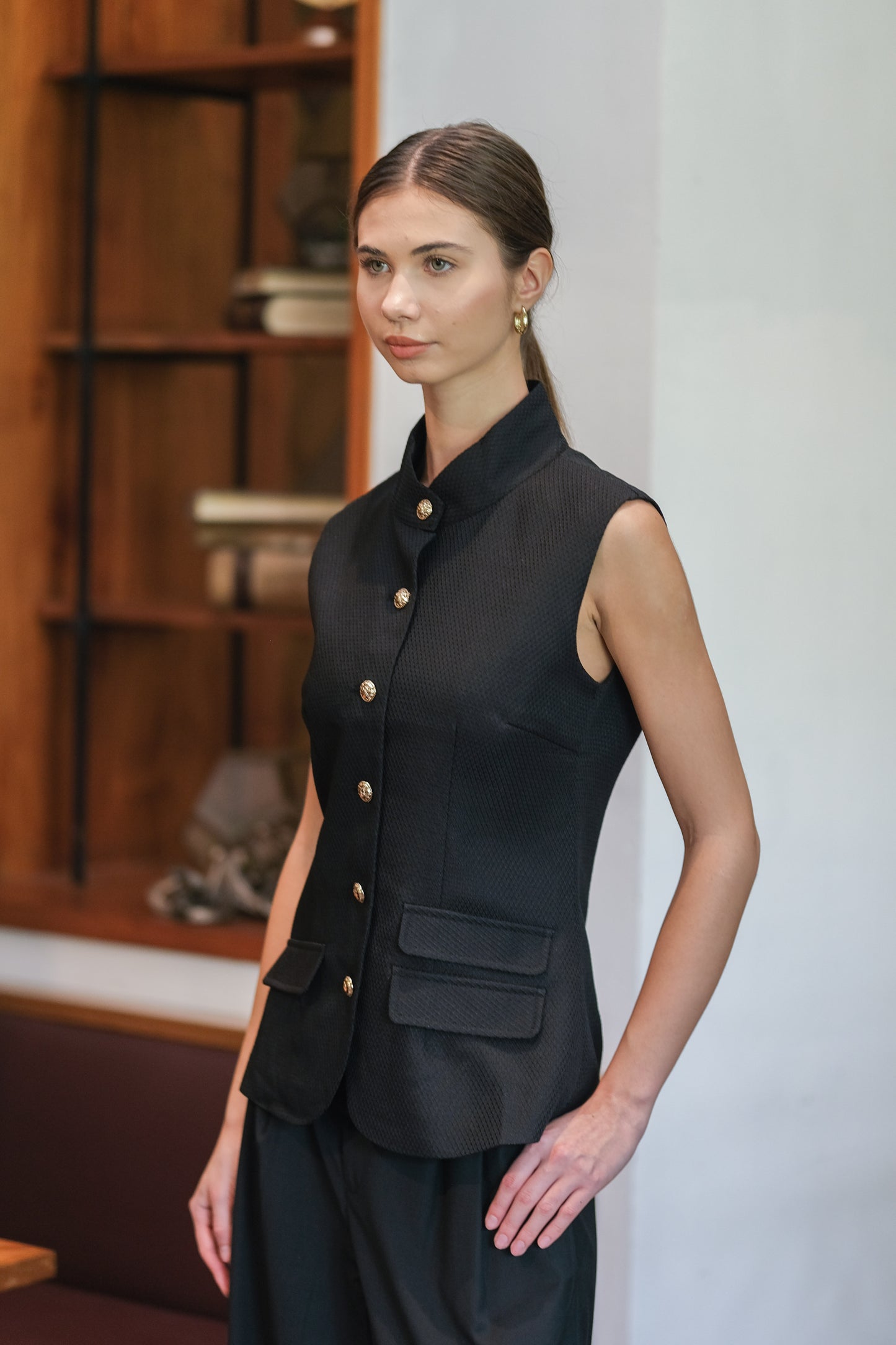 CARLA - KAREN SOFT JAQUARD BLOUSE
