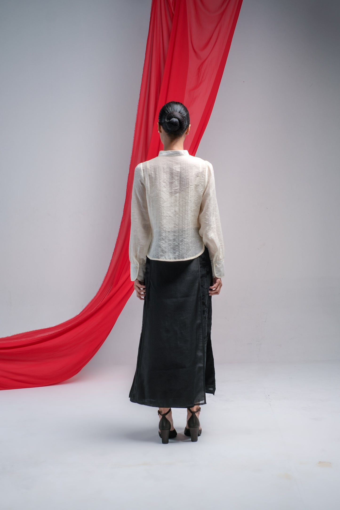LETA EMBROIDERY BLOUSE - CHEONGSAM BLOUSE SILK