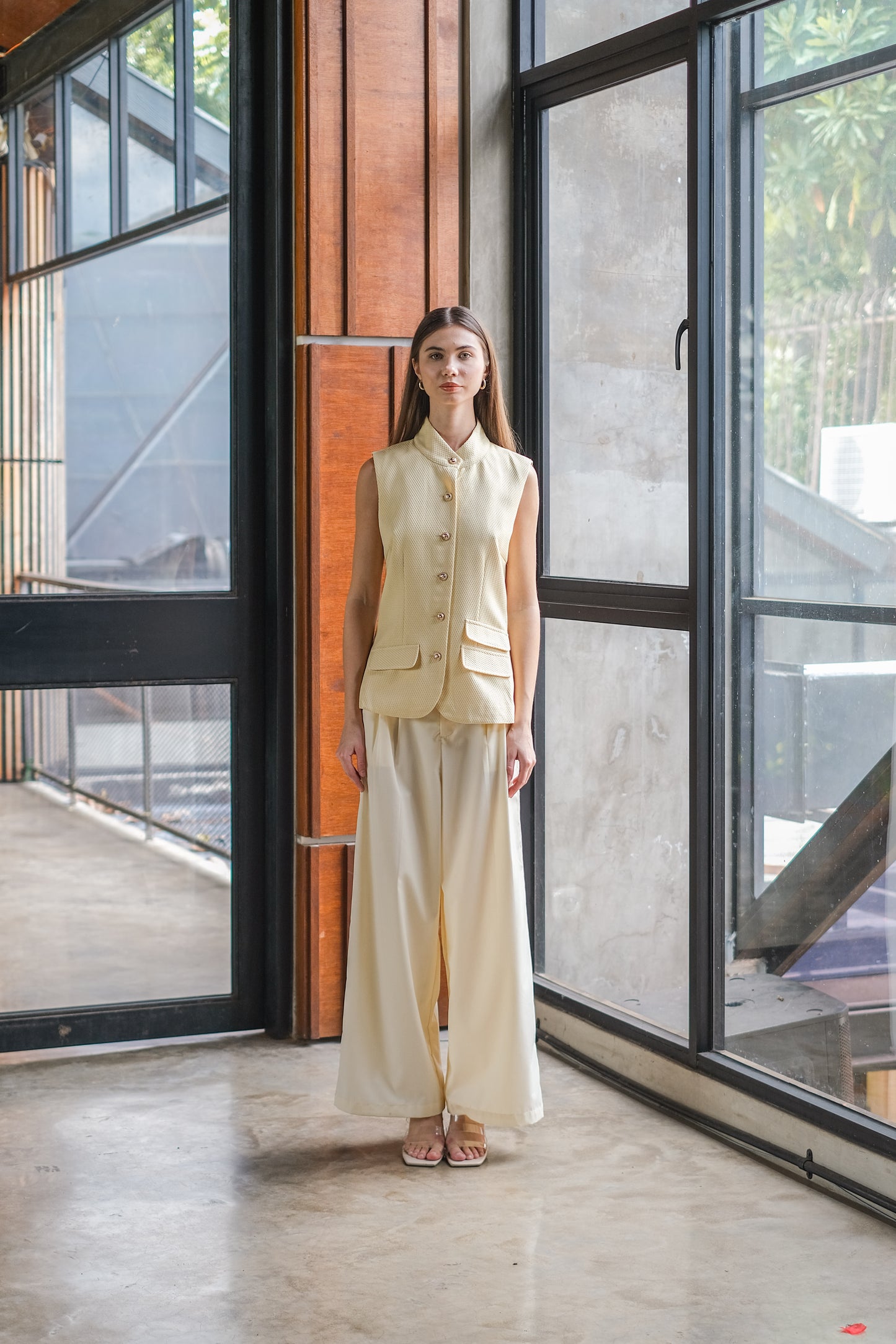 CARLA - KAREN SOFT JAQUARD BLOUSE