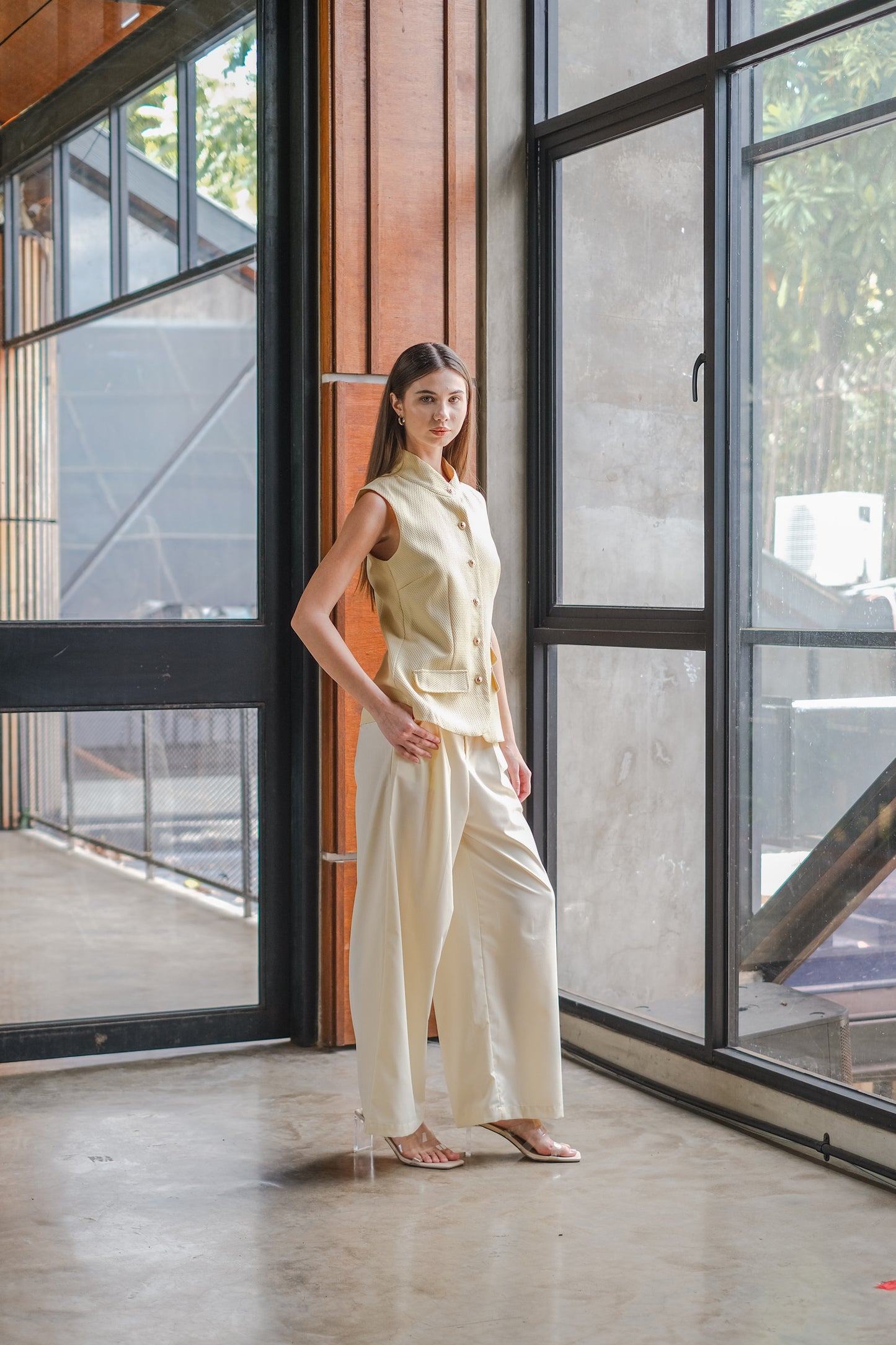 CARLA - KAREN SOFT JAQUARD BLOUSE