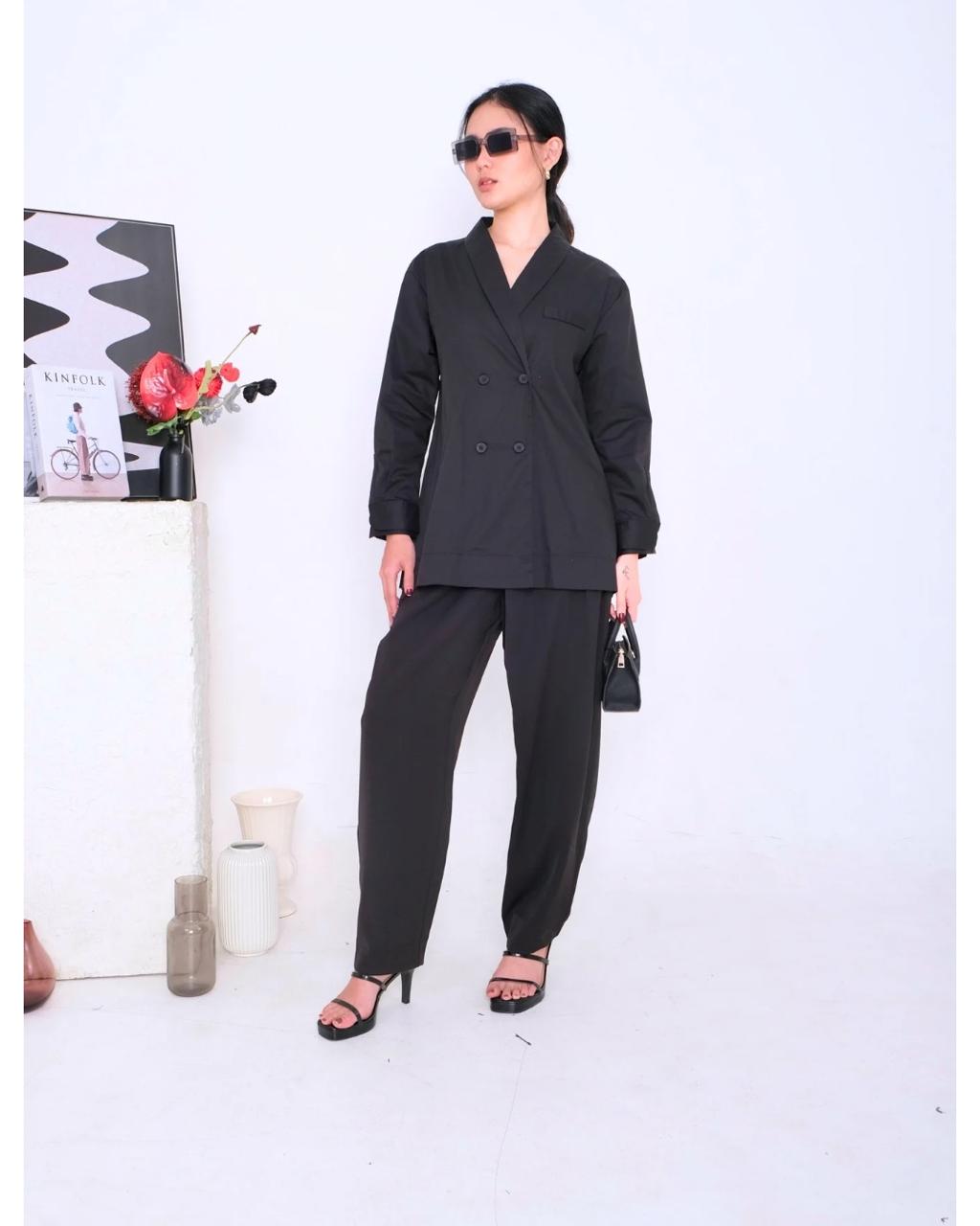 CARLA - GRISELDA BLOUSE / ATASAN LENGAN PANJANG KATUN