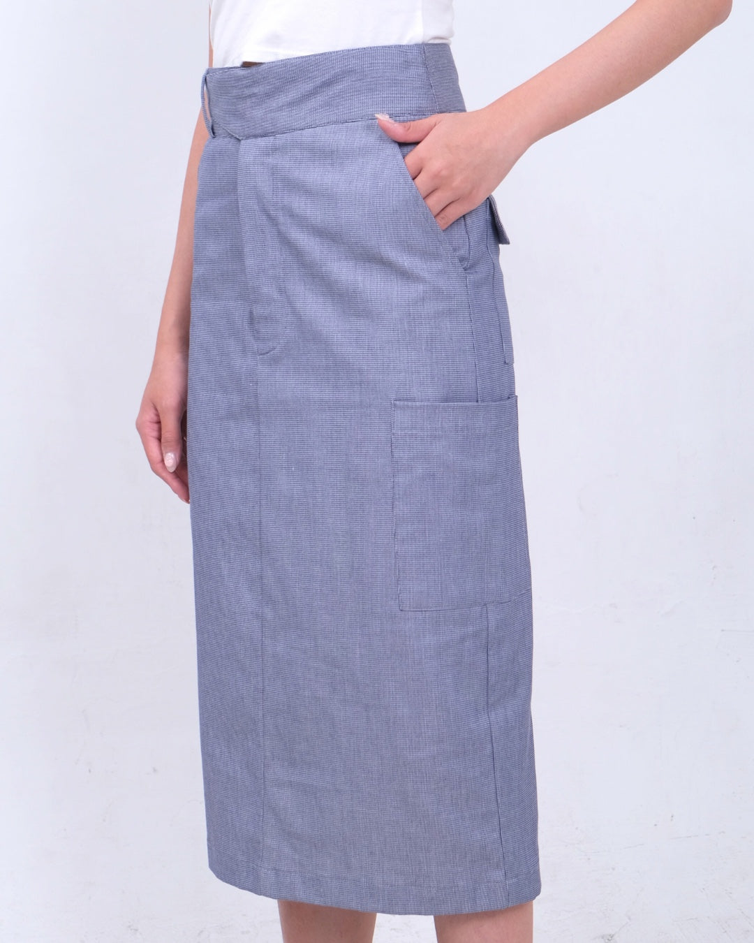 CARLA - INARI COTTON PENCIL SKIRT/ ROK MIDI PENSIL KATUN