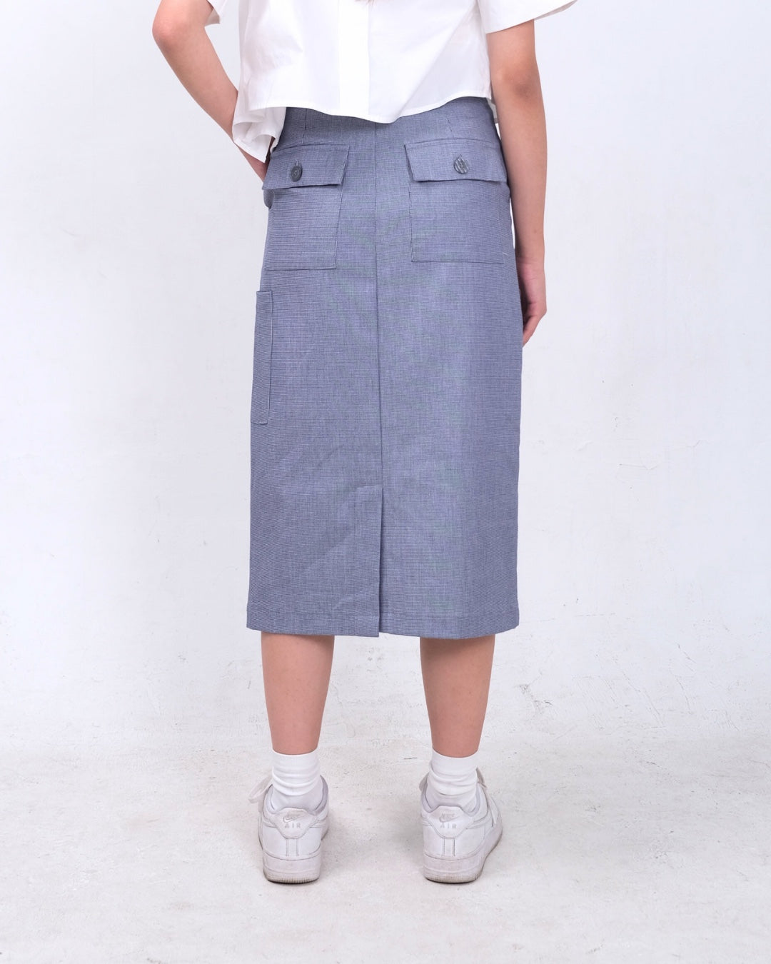 CARLA - INARI COTTON PENCIL SKIRT/ ROK MIDI PENSIL KATUN
