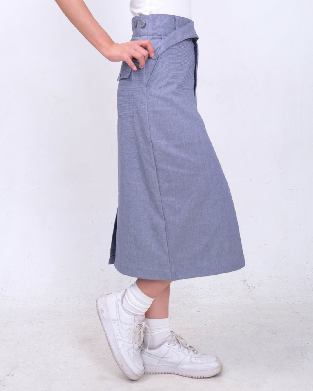 CARLA - INARI COTTON PENCIL SKIRT/ ROK MIDI PENSIL KATUN