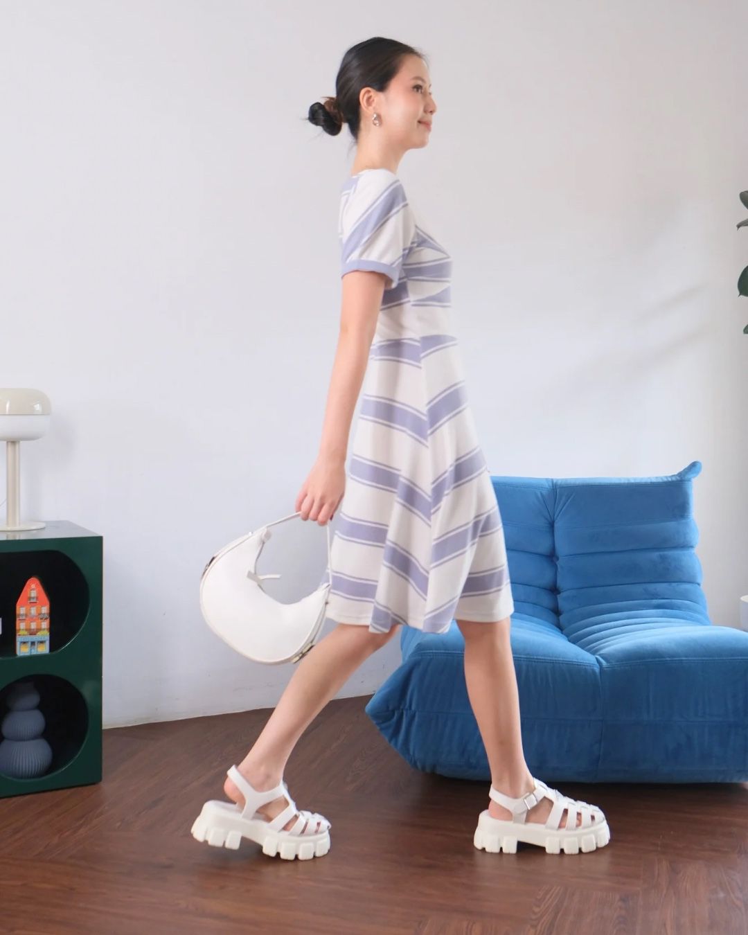 CARLA - ILENA SPANDEX DRESS / DRESS FLARE CASUAL