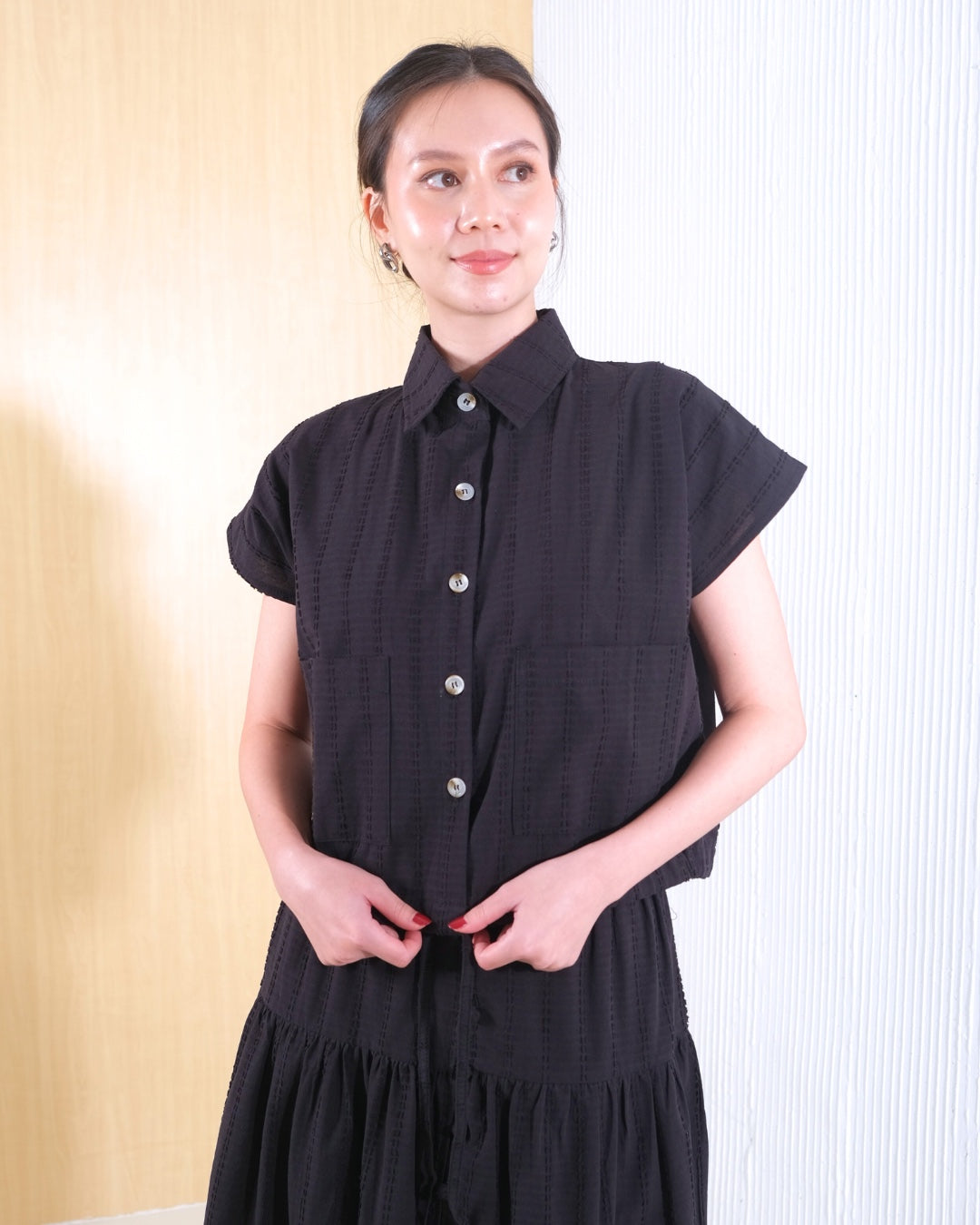 CARLA - IORA COTTON BLOUSE/ ATASAN BATWING WITH POCKET KATUN