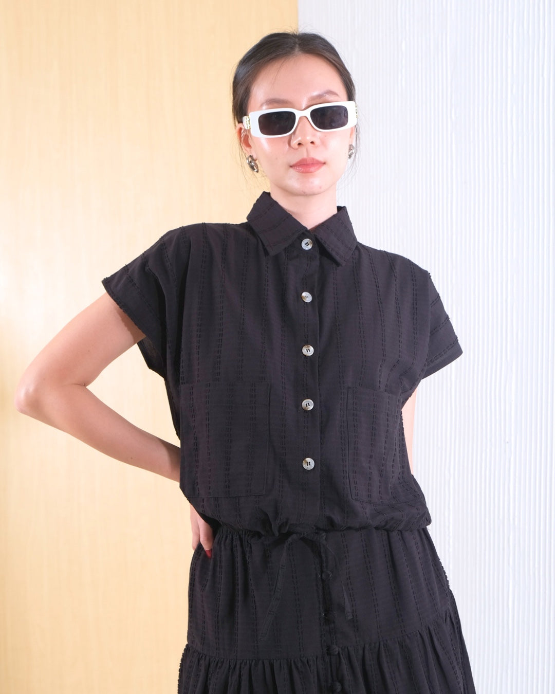CARLA - IORA COTTON BLOUSE/ ATASAN BATWING WITH POCKET KATUN