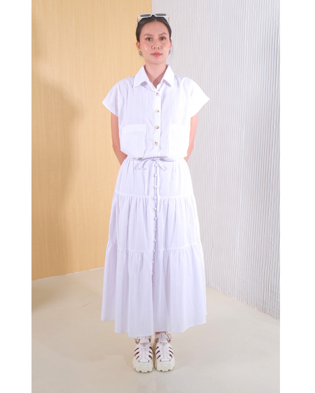 CARLA - IORA COTTON BLOUSE/ ATASAN BATWING WITH POCKET KATUN