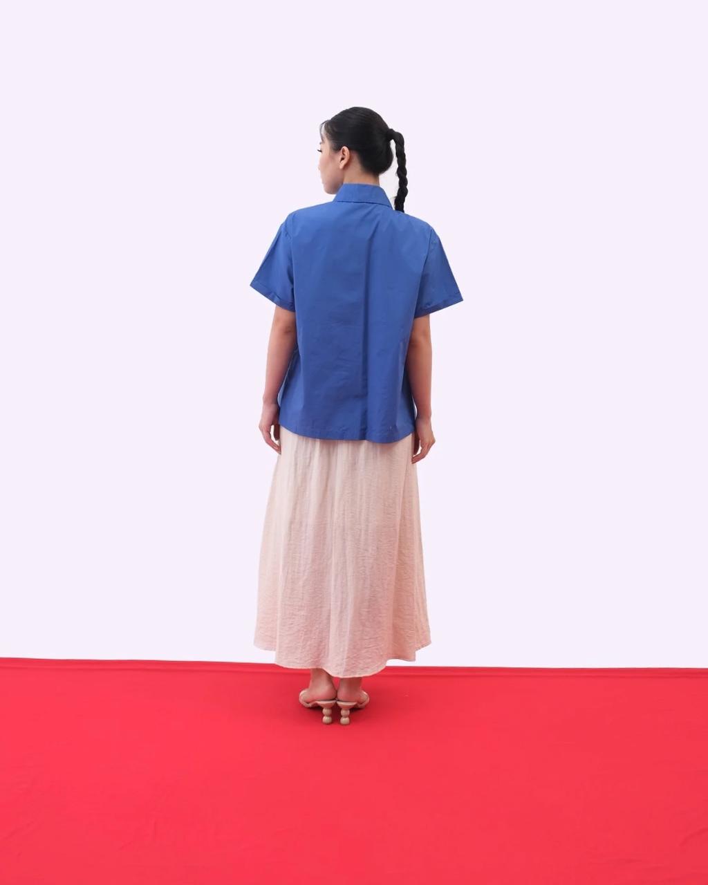 CARLA - ANIKA BLOUSE / KEMEJA TANGAN PENDEK