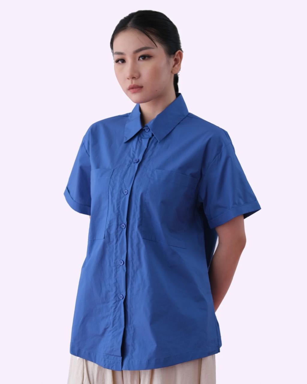 CARLA - ANIKA BLOUSE / KEMEJA TANGAN PENDEK