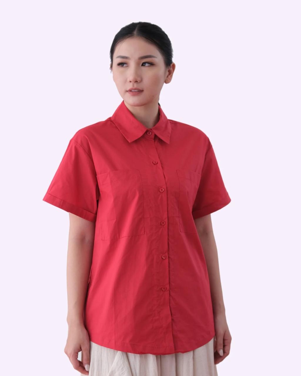 CARLA - ANIKA BLOUSE / KEMEJA TANGAN PENDEK