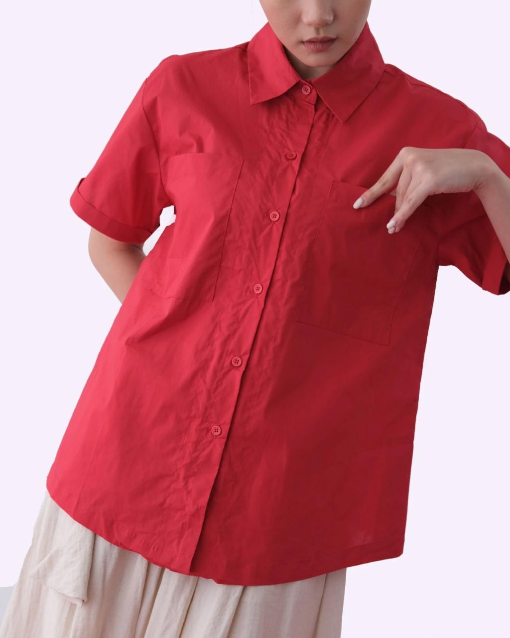 CARLA - ANIKA BLOUSE / KEMEJA TANGAN PENDEK