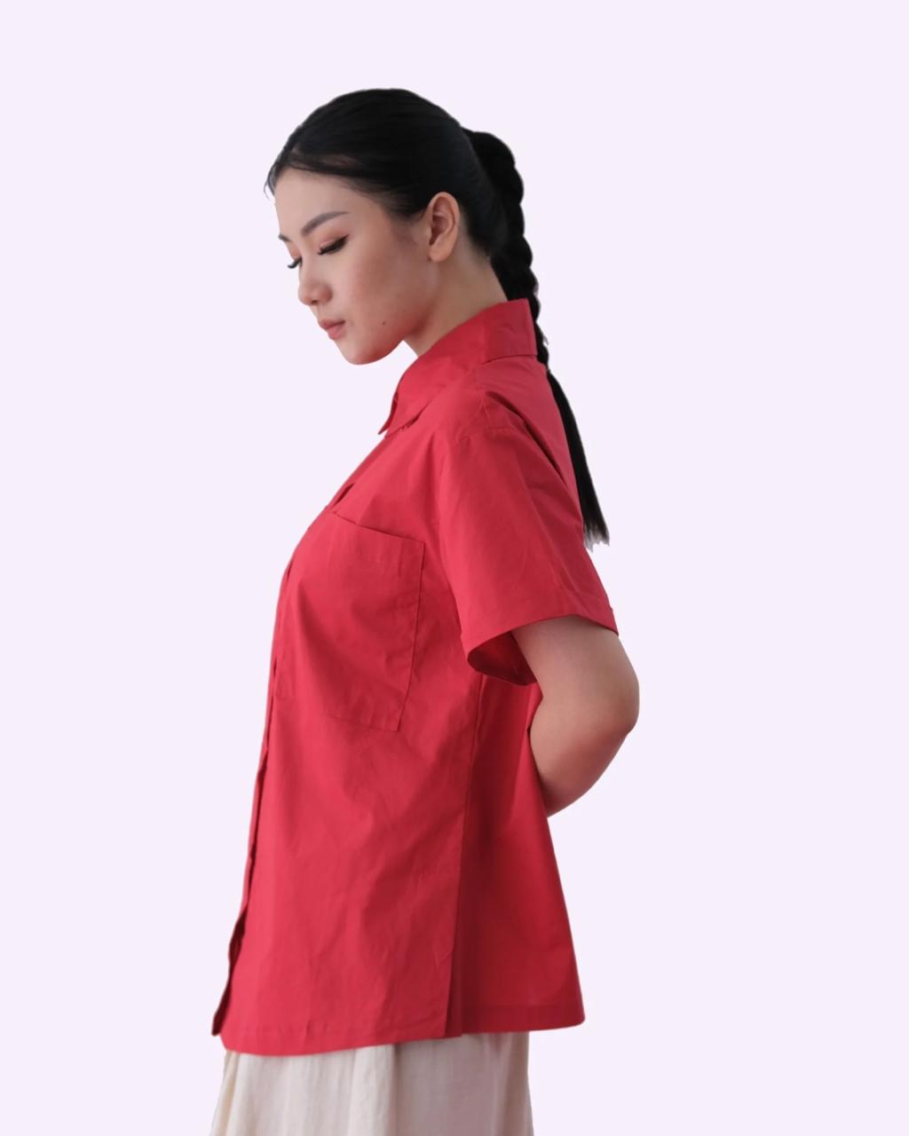 CARLA - ANIKA BLOUSE / KEMEJA TANGAN PENDEK