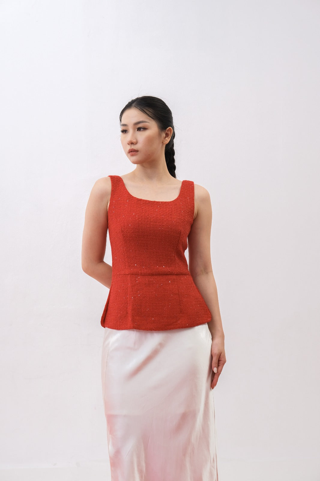 CARLA - ARIEL BLOUSE / BLOUSE TWEED GLITTER