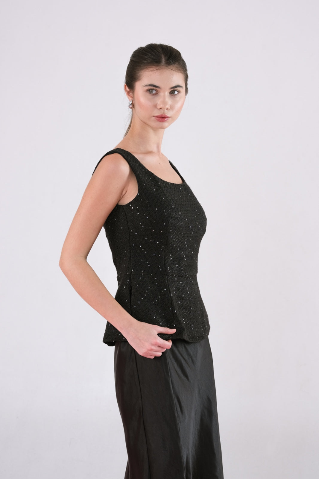 CARLA - ARIEL BLOUSE / BLOUSE TWEED GLITTER
