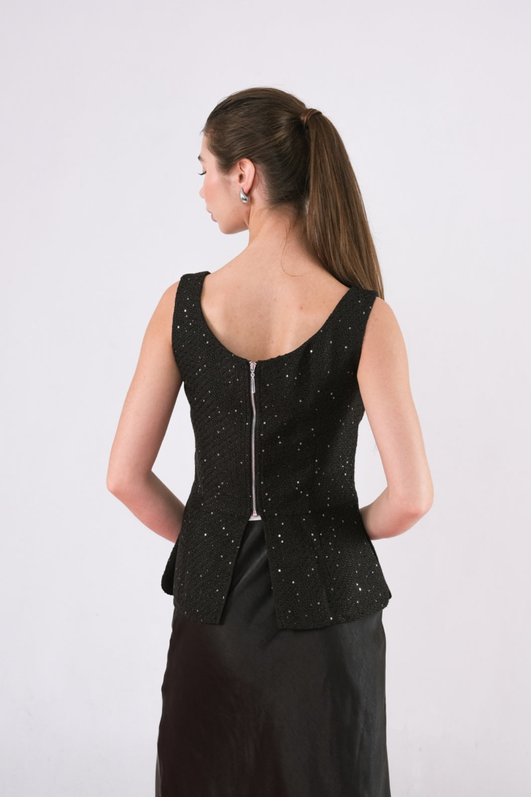 CARLA - ARIEL BLOUSE / BLOUSE TWEED GLITTER