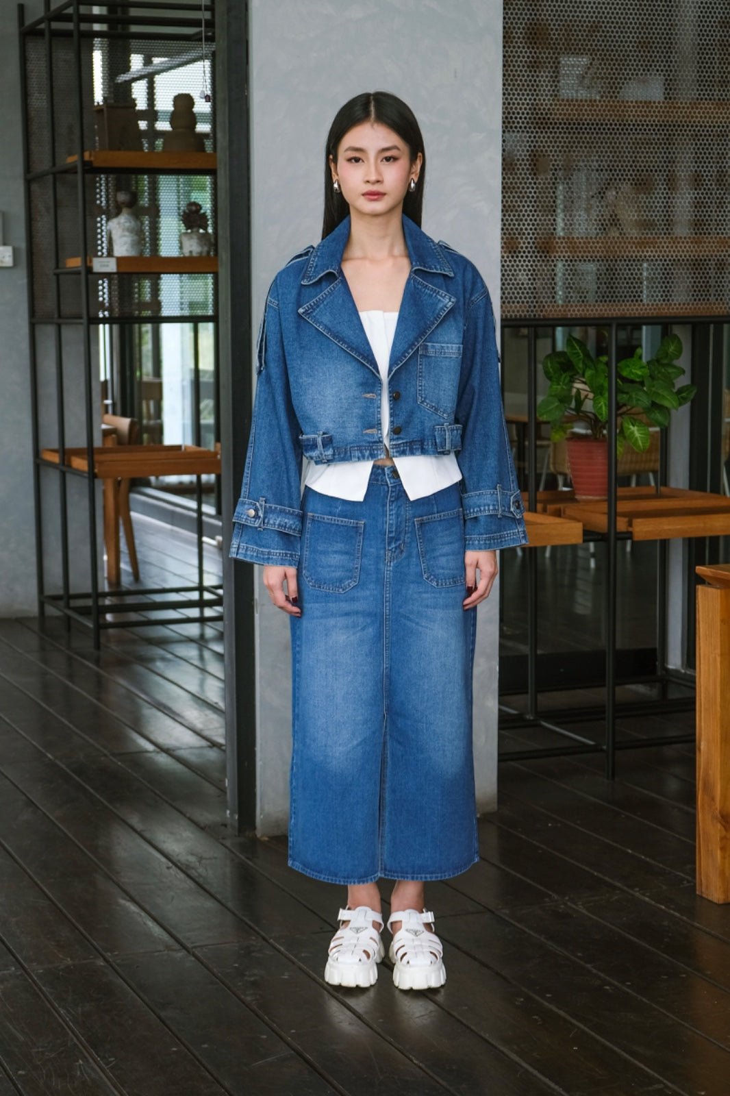 CARLA - BERYL DENIM SKIRT