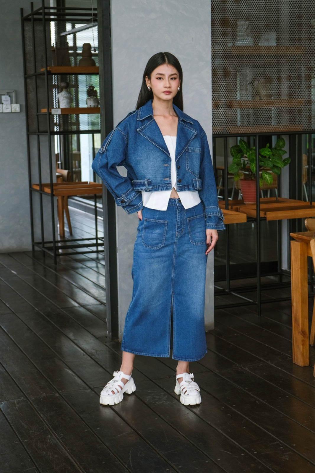 CARLA - BERYL DENIM SKIRT