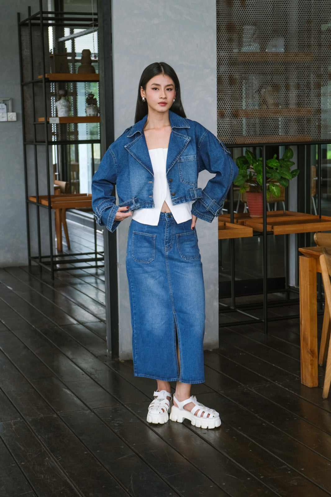CARLA - BERYL DENIM SKIRT