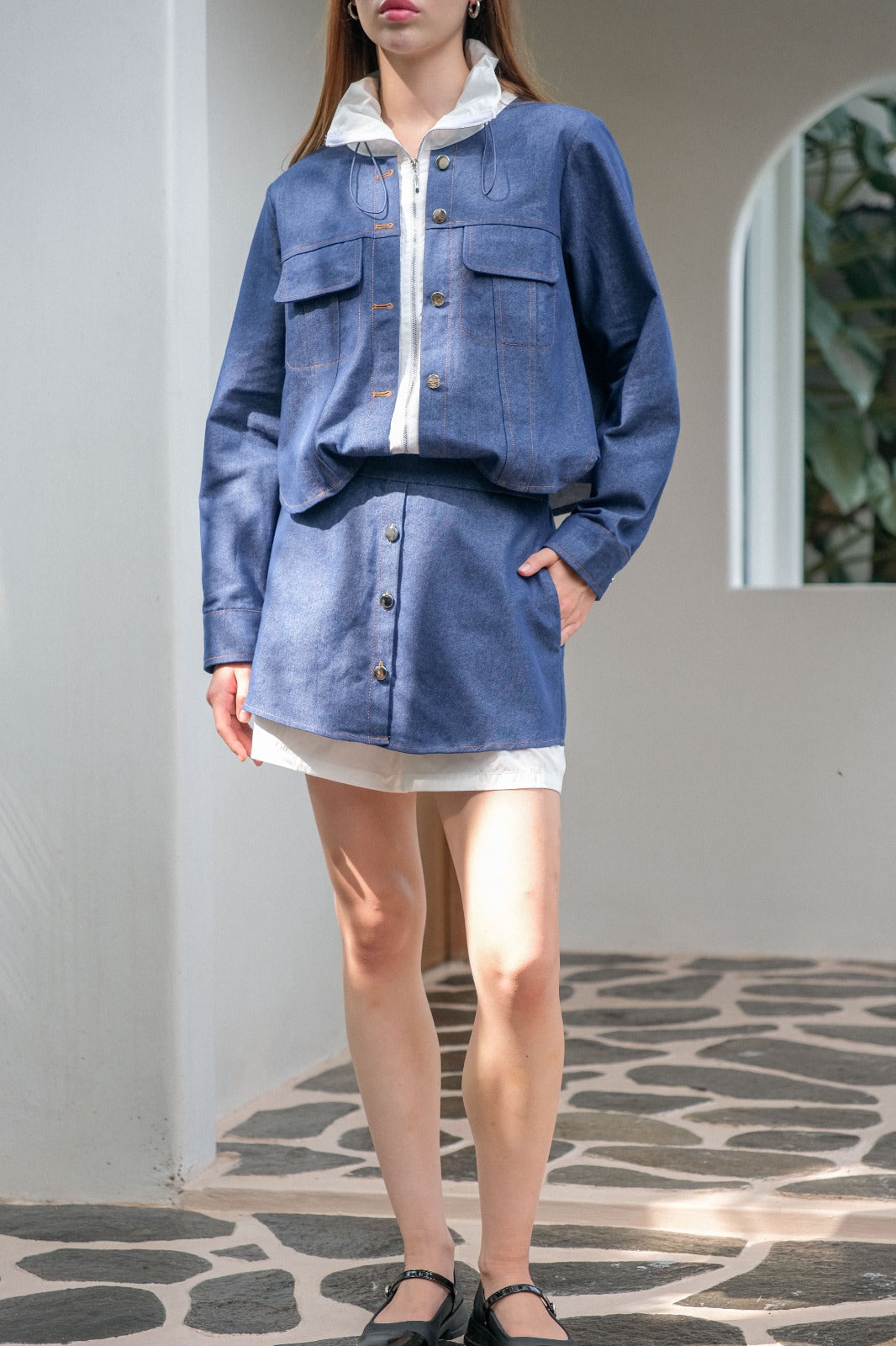 CARLA - 18006 HALINKA TWO TONE SKORT