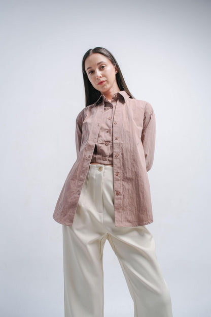 CARLA - 18045 IVA OVERSIZE BLOUSE WITH INNER