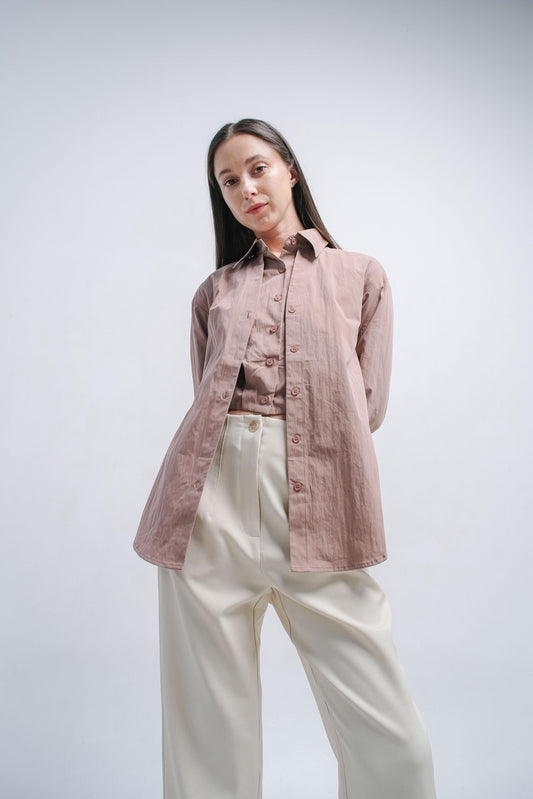 CARLA - 18045 IVA OVERSIZE BLOUSE WITH INNER