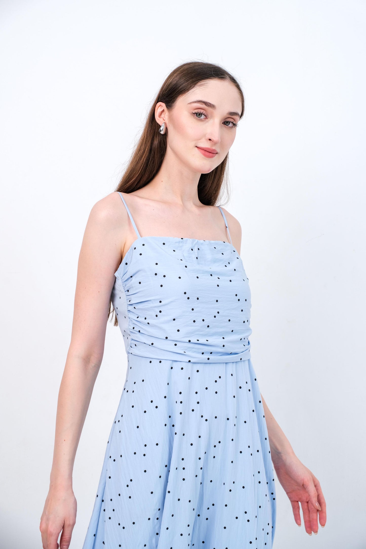 CARLA - 18120 CARRY POLKADOT DRESS