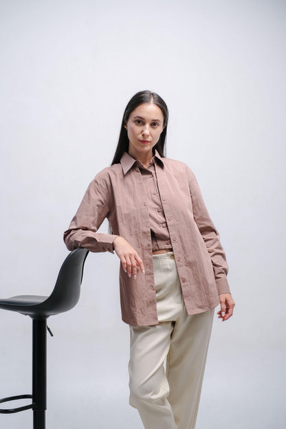 CARLA - 18045 IVA OVERSIZE BLOUSE WITH INNER