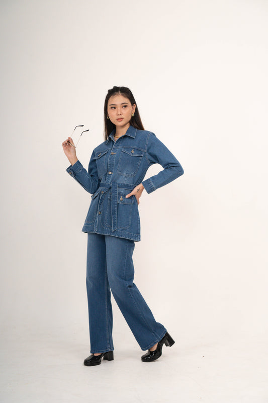 CARLA - ENA JACKET/ OUTER LENGAN PANJANG DENIM