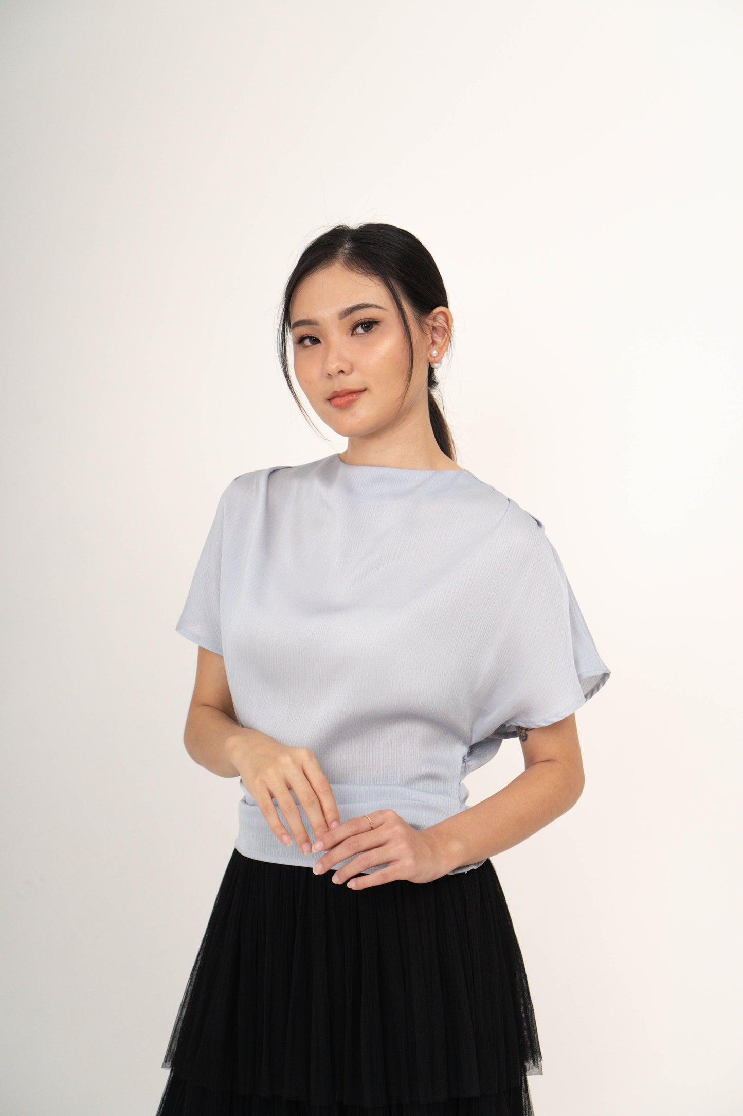 CARLA - EVA BLOUSE / ATASAN BATWING SATIN SILK