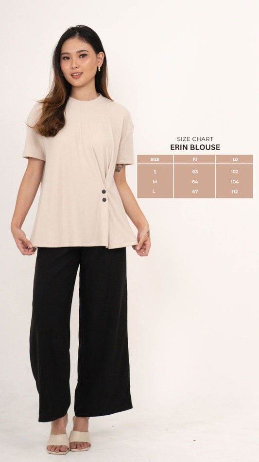 CARLA - ERIN BLOUSE/ ATASAN BAHAN SPANDEX TEXTURE