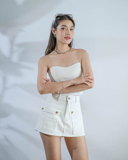 CARLA - FANYA DENIM SKORT/ CELANA ROK DENIM