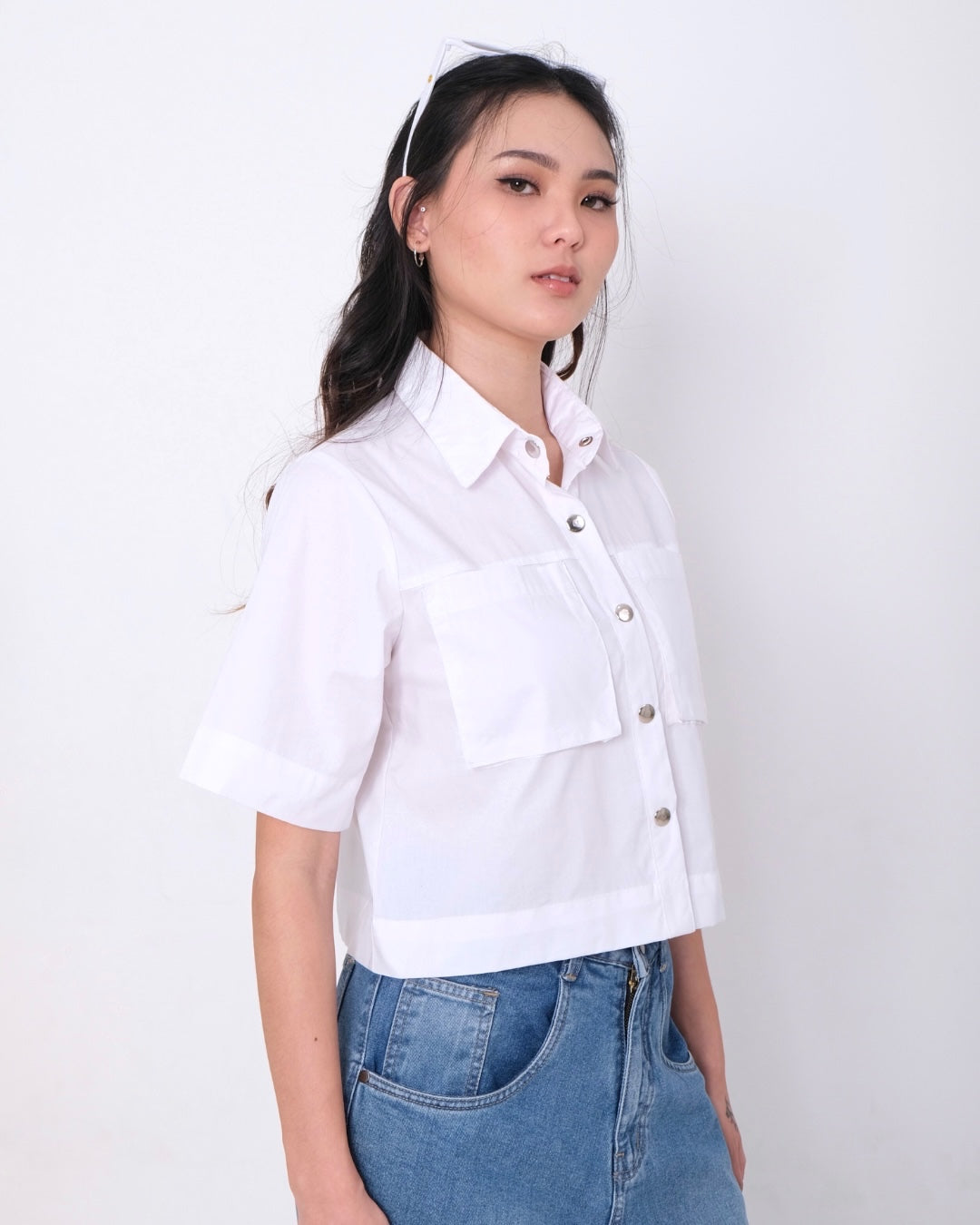 CARLA -  GLADYS BLOUSE/ KEMEJA CASUAL LENGAN PENDEK