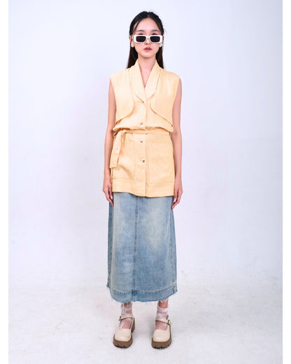 CARLA - HADDY LONG LINEN OUTER/ ATASAN LUARAN PANJANG LINEN