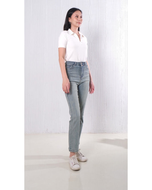 CARLA - IRNA DENIM STRECH PANTS / CELANA PANJANG DENIM