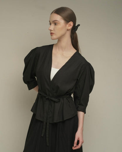 CARLA X VERONIKA - JALAYA BLOUSE OR OUTER/ ATASAN OUTER WITH BELT LENGAN 7/8