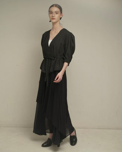 CARLA X VERONIKA - JALAYA BLOUSE OR OUTER/ ATASAN OUTER WITH BELT LENGAN 7/8