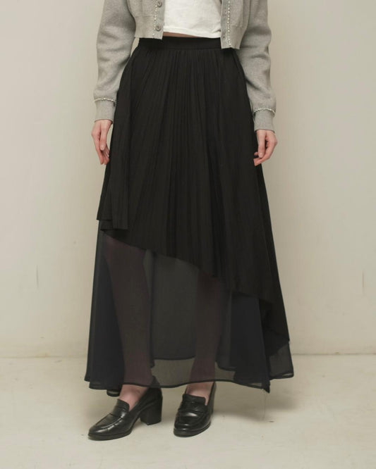 CARLA X VERONIKA - JANESSA PLITTED SKIRT/ ROK PLIT POLOS  PANJANG