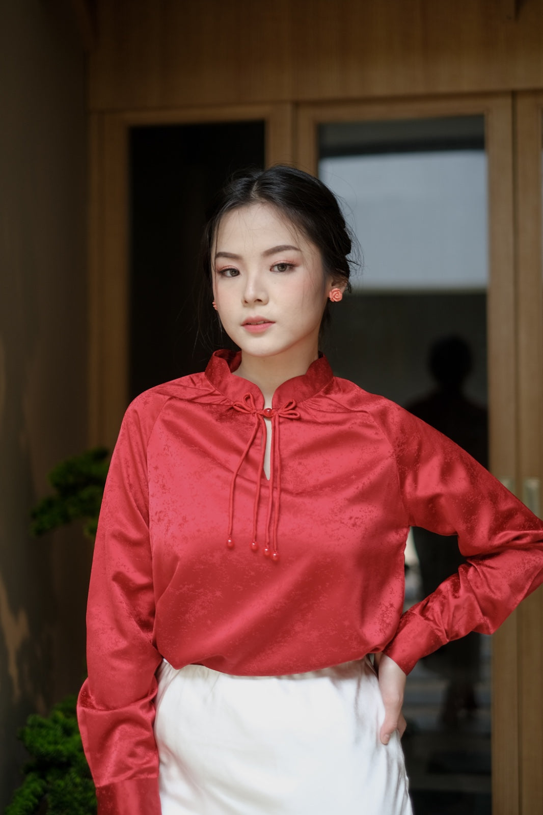 CARLA - ANDREA BLOUSE / BLOUSE CHEONGSAM TANGAN PANJANG