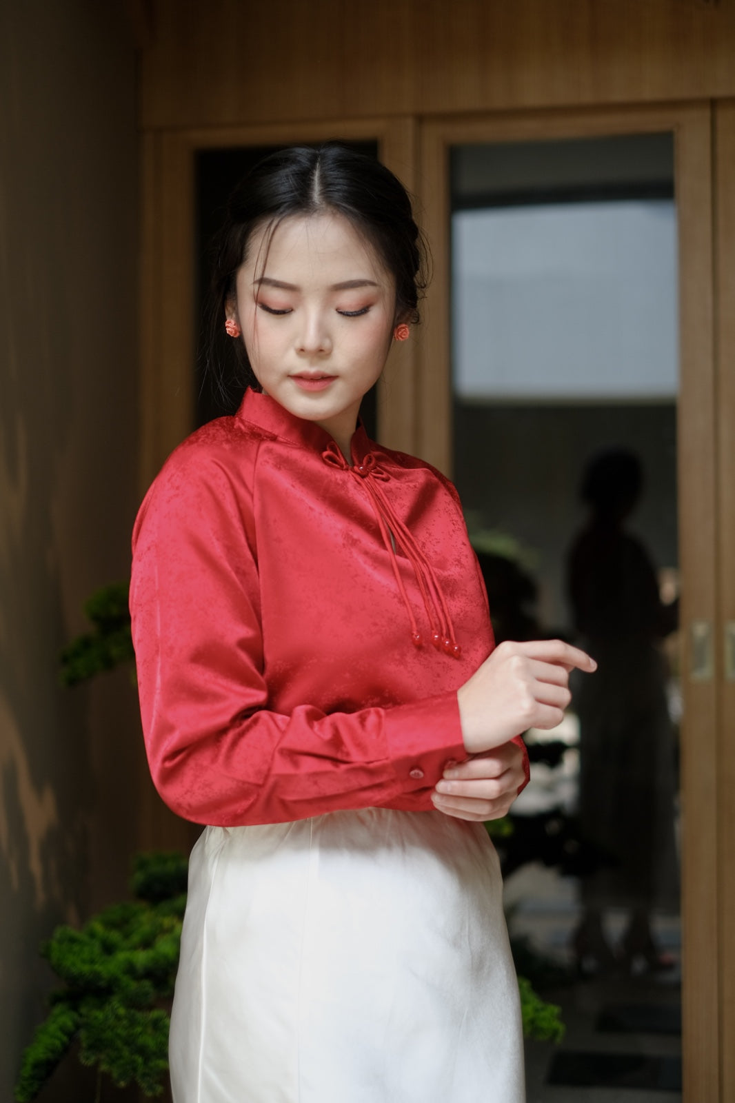 CARLA - ANDREA BLOUSE / BLOUSE CHEONGSAM TANGAN PANJANG