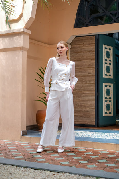 CARLA - CAMILA BLOUSE WITH BELT