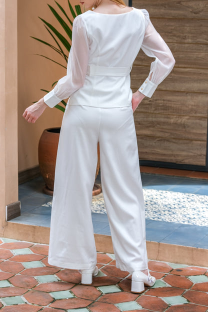 CARLA - CAMILA BLOUSE WITH BELT