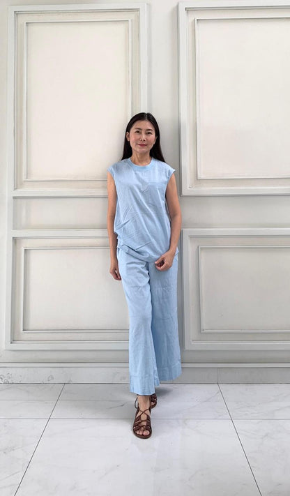 CARLA - 18002 FERA LINEN CULLOTE PANTS