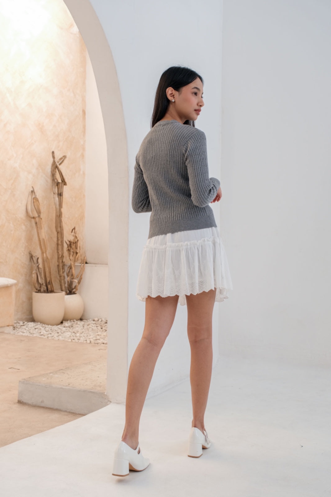 CARLA - 206 GHAYA EMBROIDERY MINI skort