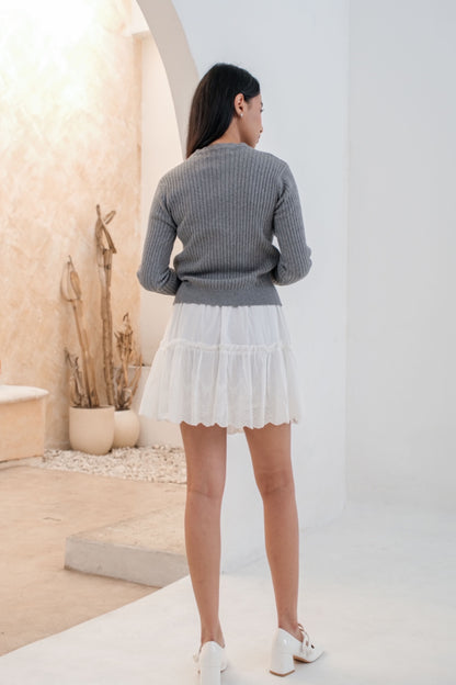 CARLA - 206 GHAYA EMBROIDERY MINI skort