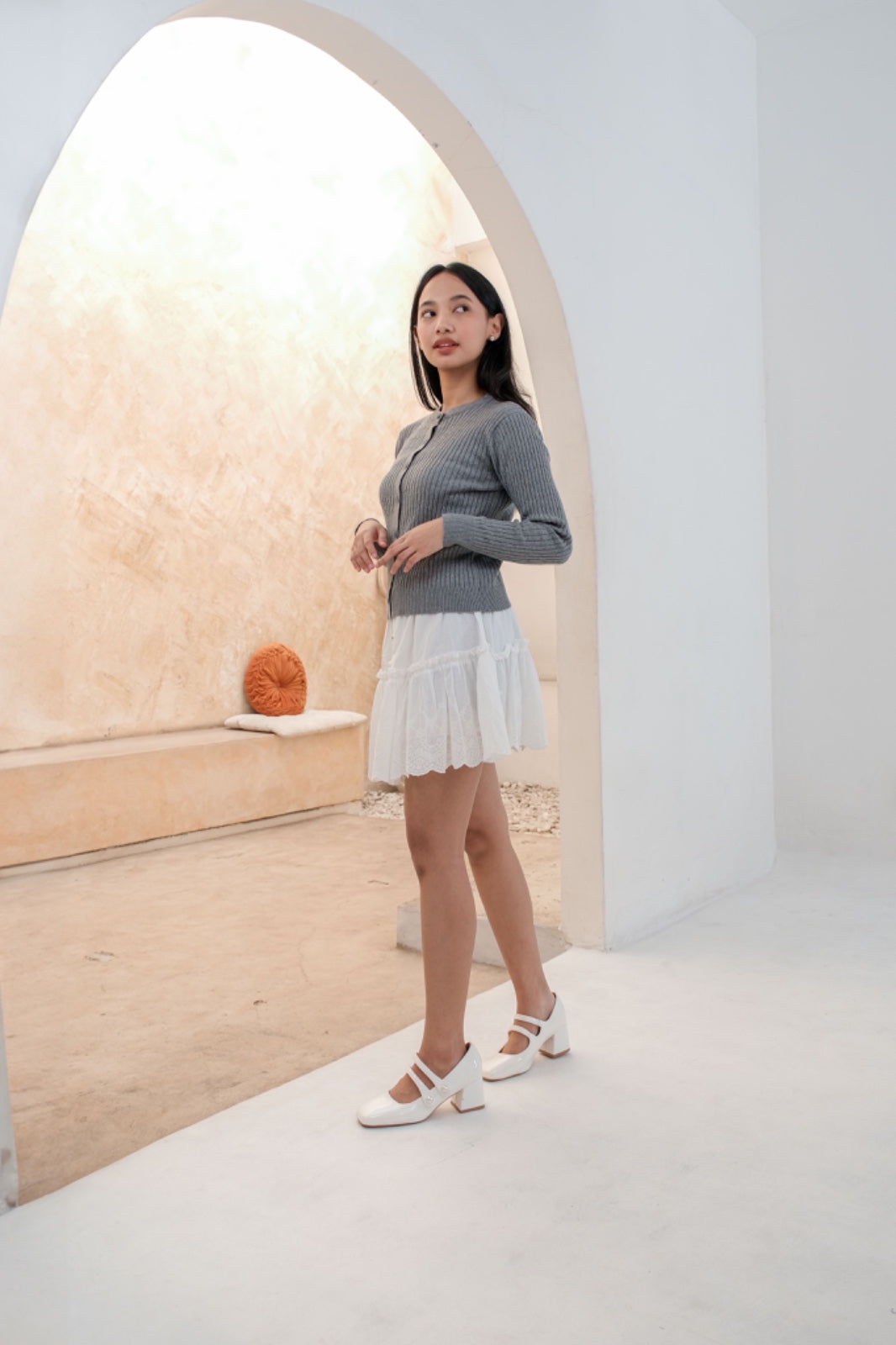 CARLA - 206 GHAYA EMBROIDERY MINI skort