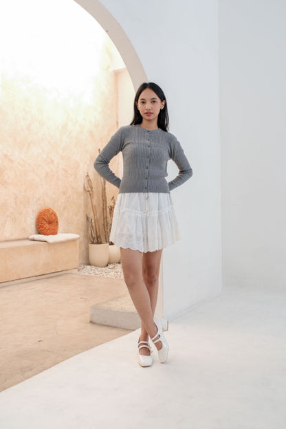 CARLA - 206 GHAYA EMBROIDERY MINI skort