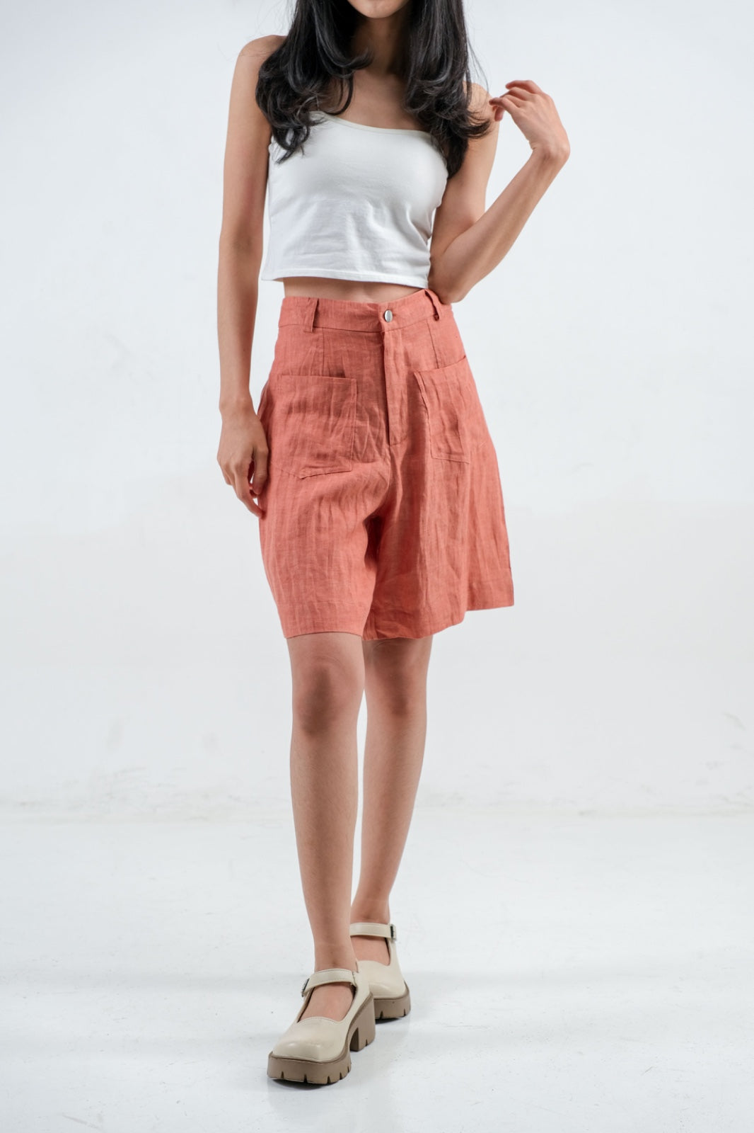 CEE - 317432 GABRIEL LINEN BERMUDA PANT