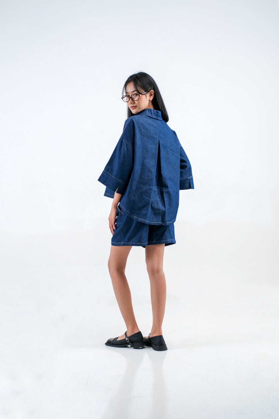 CEE - 31530 HARIET DENIM OVERSIZE BLOUSE
