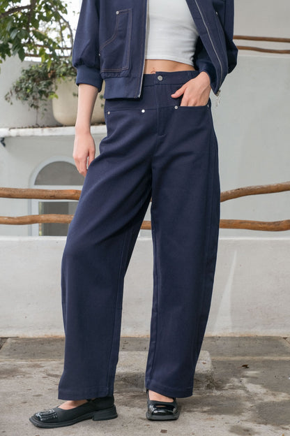 CARLA - 18016 HEDY DENIM BARREL LEG PANT